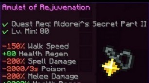 How to get a 2000% health regen amulet (Amulet of Rejuvenation) - Wynncraft