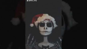 'Jack Skellington Makeup in Tiktok'