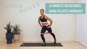'30 Minute Resistance Band Pilates Workout | Good Moves | Well+Good'