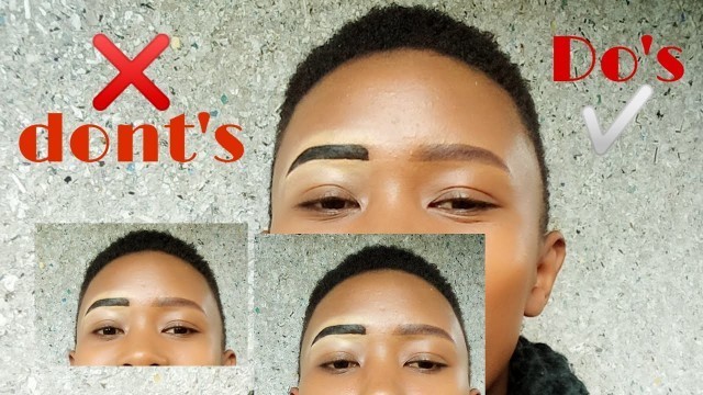 'Eyebrows Do\'s ✅ and dont\'s ❌/Mistakes to avoid/ common makeup mistakes to avoid/beginners makeup'