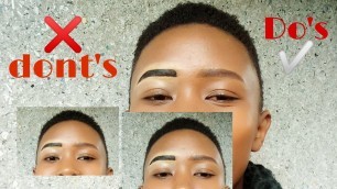 'Eyebrows Do\'s ✅ and dont\'s ❌/Mistakes to avoid/ common makeup mistakes to avoid/beginners makeup'