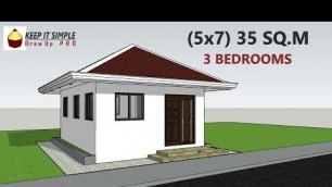 SMALL HOUSE - (5X7) 35 SQ.M  3 BEDROOMS