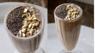'Healthy oats and banana smoothie recipe for weight loss | breakfast smoothie | vegan recipes'