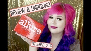 Allure Beauty Box Review & Unboxing | September 2015