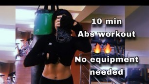 10 Min Abs workout! ( FOLLOW ALONG ) || NO EQUIPMENT 