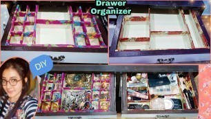 'Drawer Organizer/ Easy DIY / Makeup Organizer/ Jewellery Organizer/ Best out of the waste'