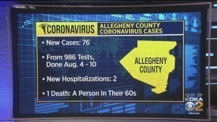 Allegheny Co. Health Dept. Reports 76 More Coronavirus Cases Pushing Countywide Total To Over 9,000