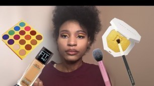 Yellow Cut Crease makeup Tutorial | Makeup for Black women | Beginner Friendly