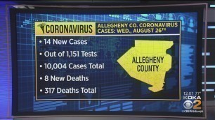 Allegheny Co. Total Coronavirus Cases Top 10,000, As Health Dept. Reports 8 Additional Deaths