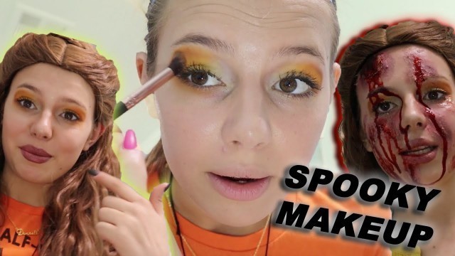 'Disney princess HALLOWEEN MAKEUP!!! What if BELLE didn\'t get her happily ever after???'