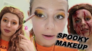 'Disney princess HALLOWEEN MAKEUP!!! What if BELLE didn\'t get her happily ever after???'