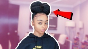 'HOW TO DO BUN ON NATURAL 4C HAIR | SKAI JACKSON'
