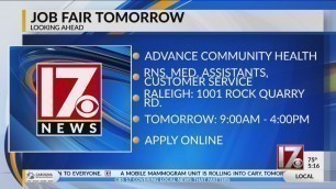 Advance Community Health holding job fair Saturday