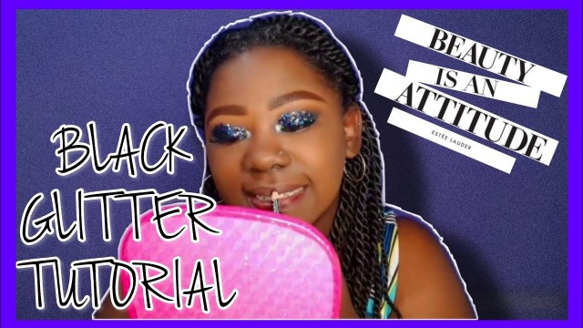 Black Glitter Makeup Tutorial