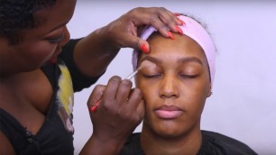 'PROM MAKEUP TRANSFORMATION | MOBILE AFRO HAIRDRESSERS AND BEAUTY UK| MAHB#MAKEUPTRANSFORMATION'