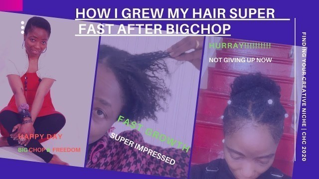 HOW TO GET RAPID HAIR GROWTH AFTER BIG CHOP WITH SECRET HOMEMADE ELIXIR FOUND IN YOUR KITCHEN #EDGES
