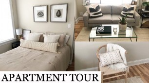 STUDIO APARTMENT TOUR: 500 Sq Ft Studio Apartment + How To Decorate A Small Apartment | Rachel Young