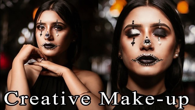 Creative Makeup Tutorial || Black and White Clown Look