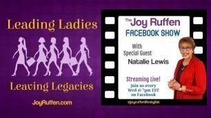 Joy Ruffen Interview With Natalie Lewis - Holistic Health Coach