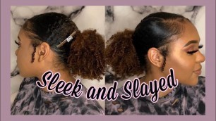 'Sleek Low Puff w/ Carol\'s Daughter Hair Milk Products | Type 4 Hair'