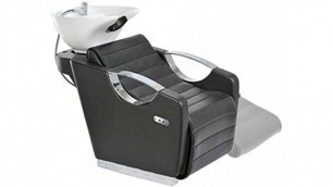'Beauty Salon Shampoo Backwash Unit With Tilting Ceramic Sink Station With Electronic Adjusting Footr'