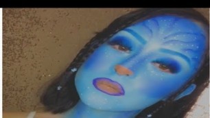 'AVATAR HALLOWEEN MAKEUP TUTORIAL 