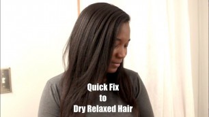 'Hair Hack: How To Moisturize Dry Brittle Relaxed Hair QUICK!! Relaxed Hair'