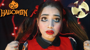 'Creepy Doll Halloween Makeup Tutorial