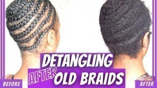 OLD Braids Takedown: How to Safely Detangle MATTED & TANGLED Hair | Natural Hair