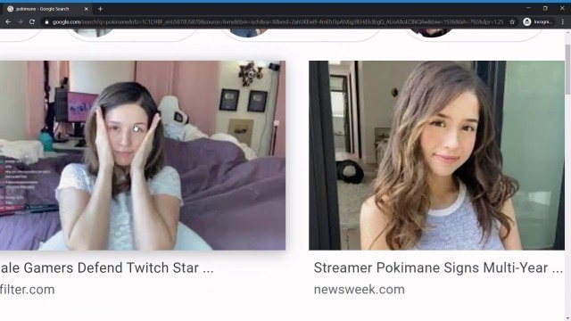 'IF I FIND POKIMANE WITH NO MAKEUP THE VIDEO ENDS- Google: pokimane'