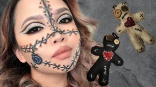 'Easy Halloween Stitched Makeup Tutorial l Halloween Series'