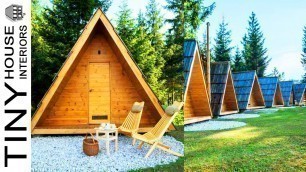 A-frame Pod Micro Cabins in Slovenia | Tiny House Interiors