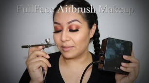 A Bronze Airbrush Makeup Look Using Temptu 2.0 Compressor
