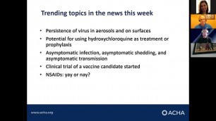 COVID-19 Update and Member Q&A: March 20, 2020