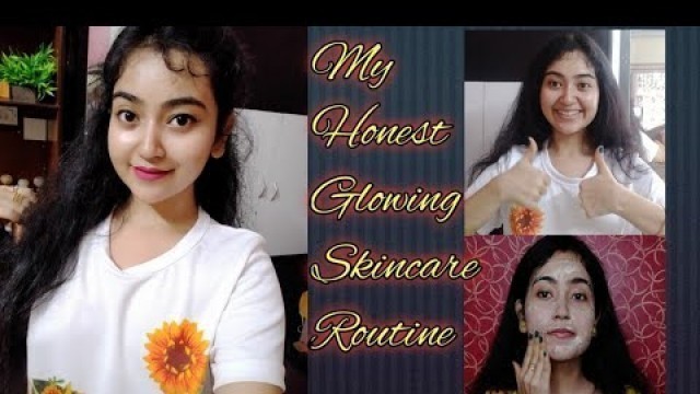 'MY Honest Glowing Skincare Routine | Skin Glowing Tips At Home | Dry/ Normal/ Oily skin | Hindi'