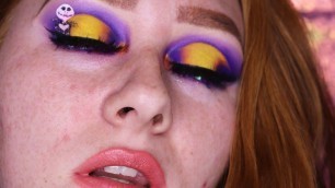 'Jack Skellington | The Night Before Christmas | Halloween Makeup | Bold Colorful | NaughtyStrawberry'