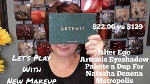 ALTER EGO ARTEMIS PALETTE DUP FOR NATASHA DENONA METROPOLIS? LETS PLAY WITH NEW DRUGSTORE MAKEUP!