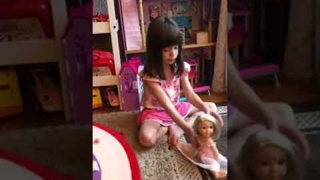 American girl doll wellie wishers Camille how to hair care