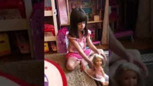 American girl doll wellie wishers Camille how to hair care