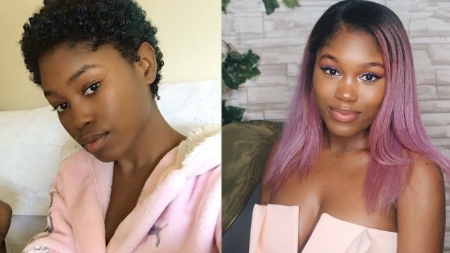 STRAIGHTENING MY NATURAL HAIR 2 YEARS AFTER BIG CHOP + LENGTH CHECK | GIVEAWAY ANNOUNCEMENT!