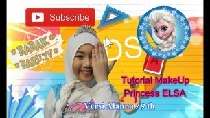 'Tutorial makeup Princess Elsa Disney Frozen versi Alanna'
