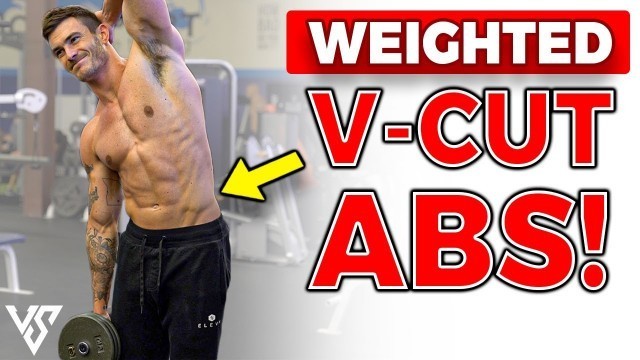 Weighted V Cut Abs Workout for Ripped Obliques (ONLY 3 EXERCISES!)
