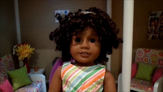 How I Care for American Girl #58's hair + Some Hairstyle Ideas for Dolls with Super Curly Hair!