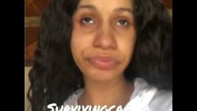 'Cardi B without make up'
