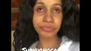 'Cardi B without make up'