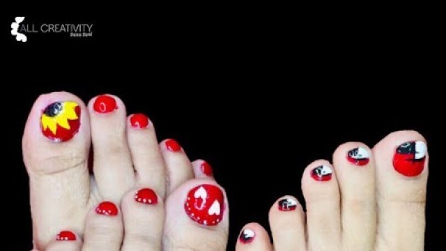 'Toe Nail Art Designs || Red Toenail Art Designs || 2020'