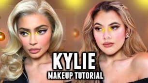 'KYLIE JENNER MAKEUP TUTORIAL! Yellow inner corner look.'