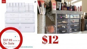 'DOLLAR TREE DIY makeup organizer اصنعي بنفسك منظم للمكياج بطريقه احترافيه وبسعر رخيص'