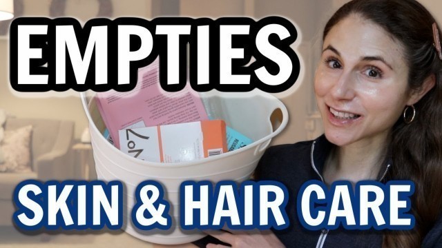 'Skin and hair care EMPTIES 2020| Dr Dray'
