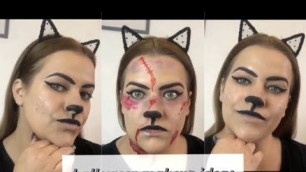 'HALLOWEEN EASY MAKEUP IDEA’S 2020 // #halloween2020 #halloweenmakeup #turorial #bloodycat #prettycat'